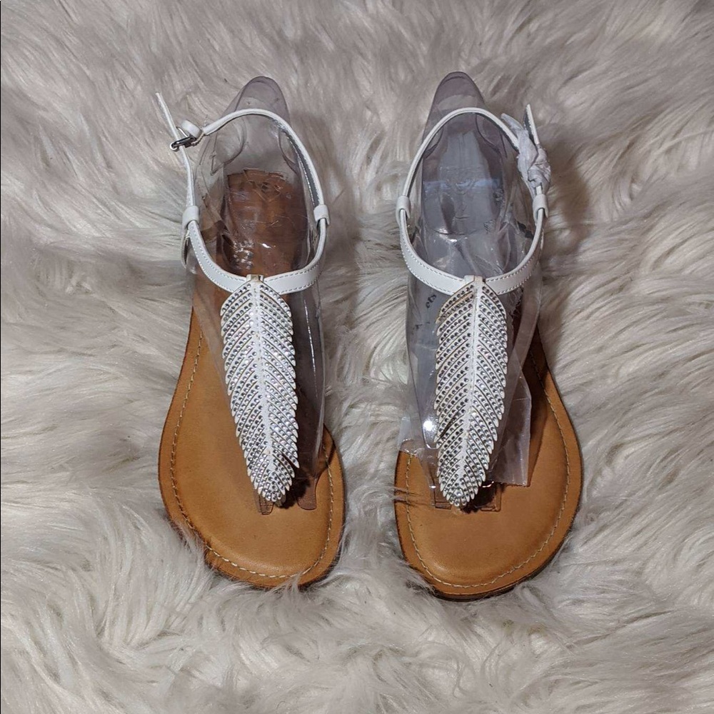 Carlos Santanta Brand New Feather Sandals